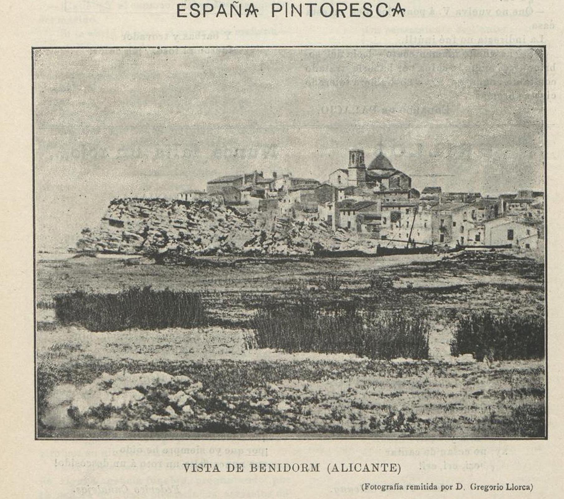 Revista La Semana cómica/ «En este número damos comienzo a este álbum, publicando el pintoresco pueblo de Benidorm» Revista La Semana cómica/ «En este número damos comienzo a este álbum, publicando el pintoresco pueblo de Benidorm»
